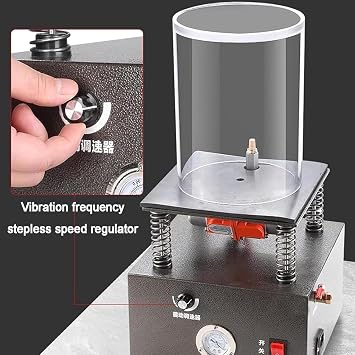 Vacuum Casting Machine with Vibration Remover, Pressure Gauge & Manual Pressure Relief Valve