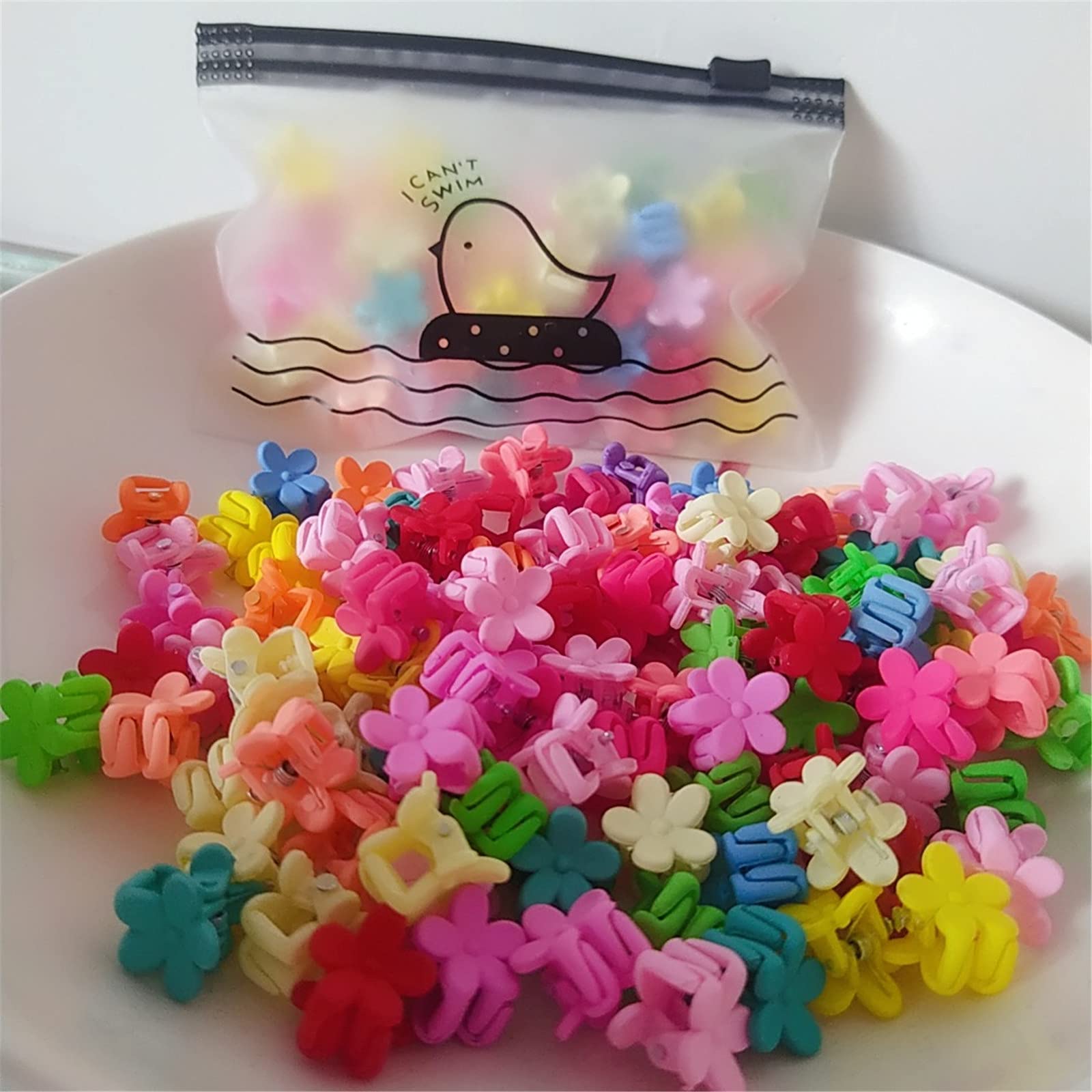 Amazon.co.jp: NOBONU ミニ ヘアピン お花 ヘアクリップ