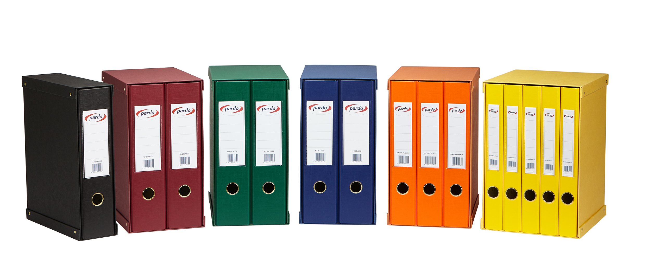 Pardo 924501 Raccoglitore Foglio, Confezione da 5 Pezzi, Nero
