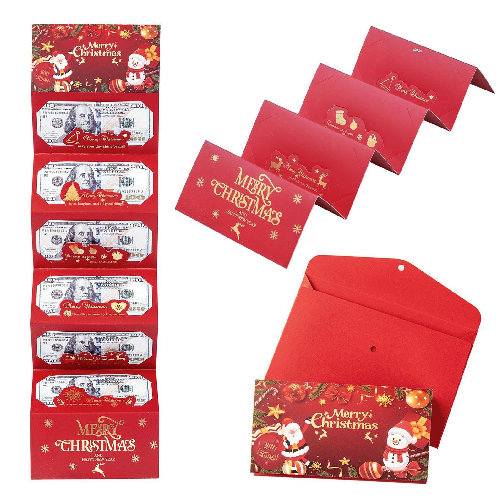 Genérico sobre Navideño para Dinero Infantil - Tarjetas con Sobres para Efectivo De Navidad | Decoración Navideña para Padres Madres Abuelos Organizadores De Eventos - Detalles para Calcetín De