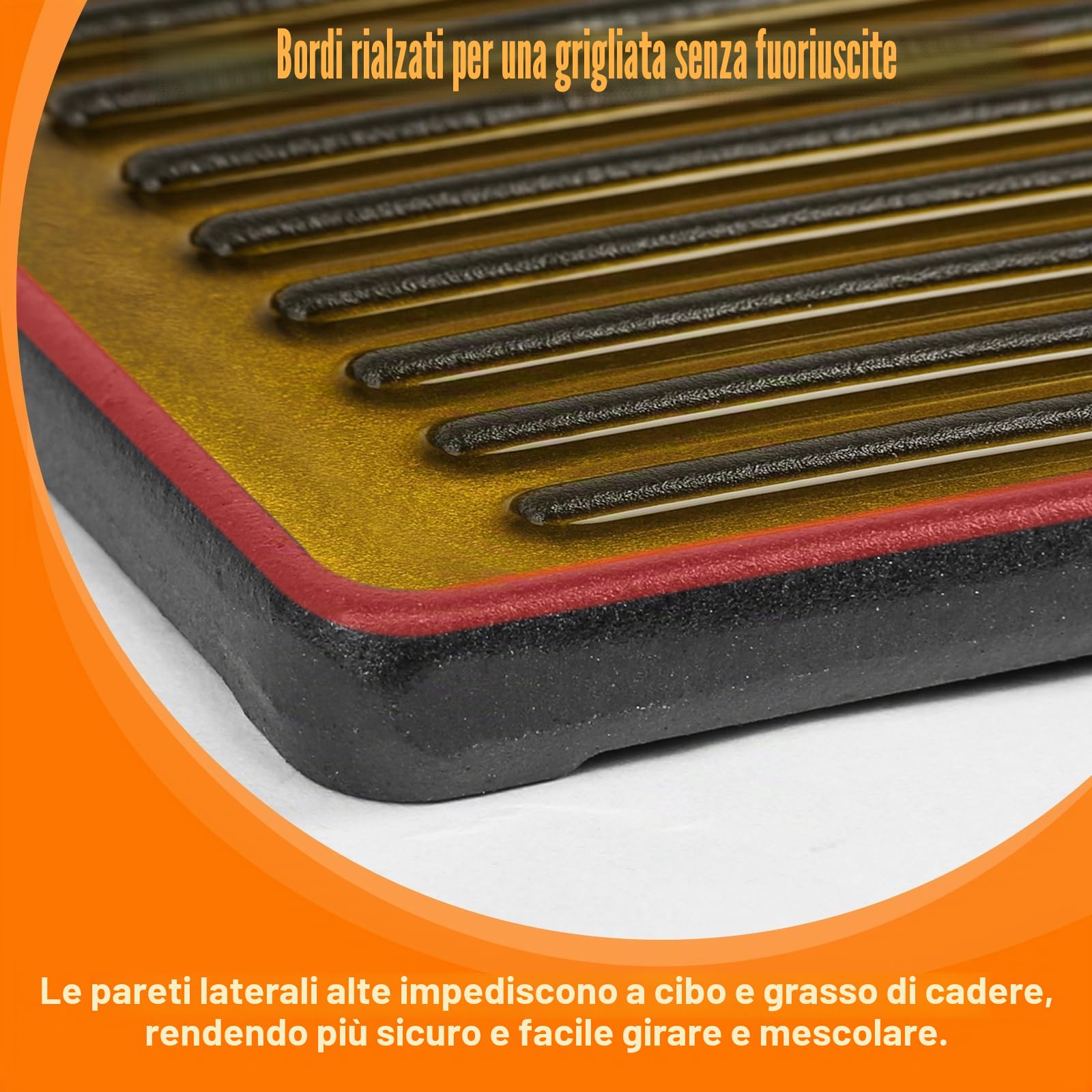 Denmay Griglia grill universale per barbecue a gas Taino Pro/Red serie 4 e 6, 41,5 x 31 cm, in ghisa per serie Burnhard Fred