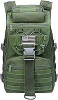 Vista 5 de Mochila táctica militar para hombres y mujeres, bolsa de 35 L, bolsa de insectos del ejército, camping, senderismo, senderismo, mochila de 3 días