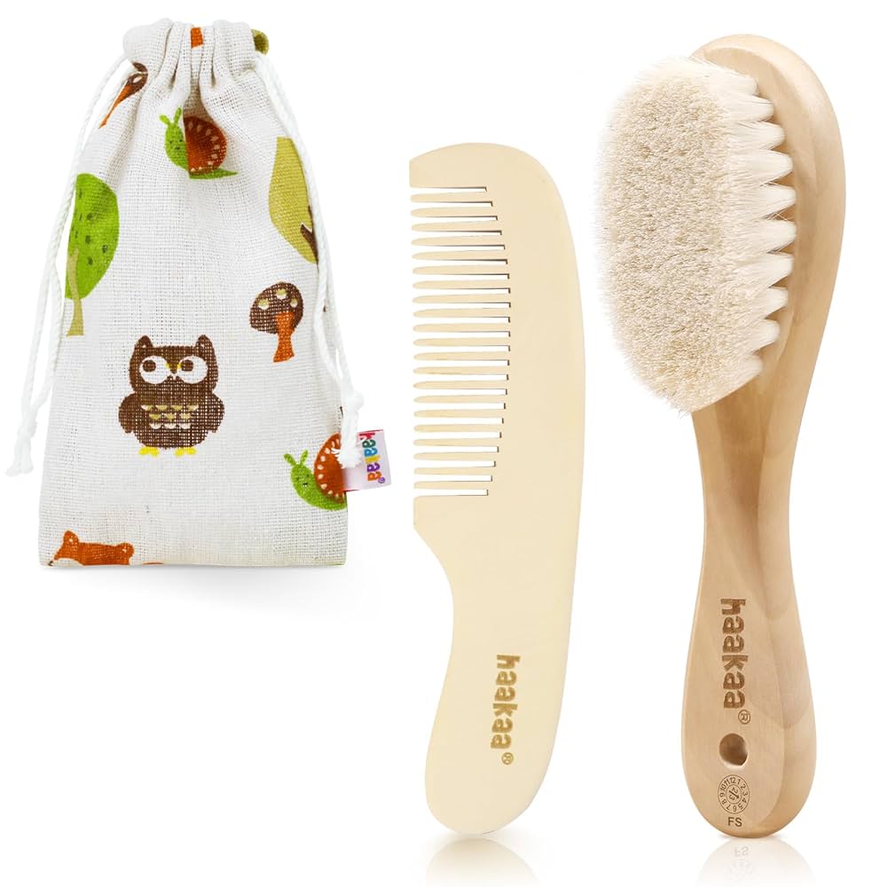 Soft Baby Hair Brush And Comb Set: Gentle Care for Newborns