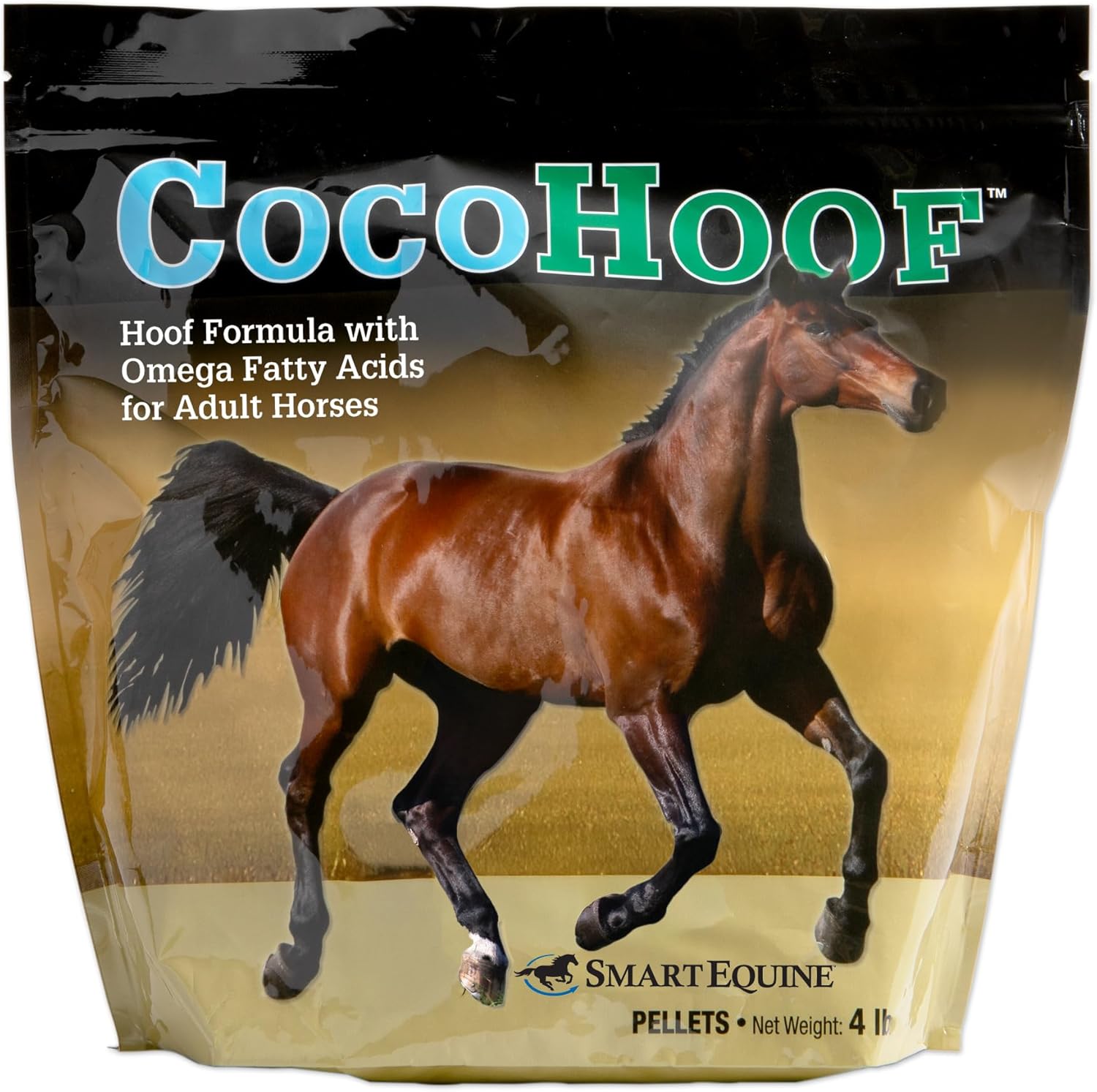 SmartEquine CocoHoof | Hoof Supplements for Horses | Biotin for Horses Hooves | Horse Vitamins and Minerals Supplement | Provides Amino Acids, Fatty Acids and Vitamins | 4 lb Bag