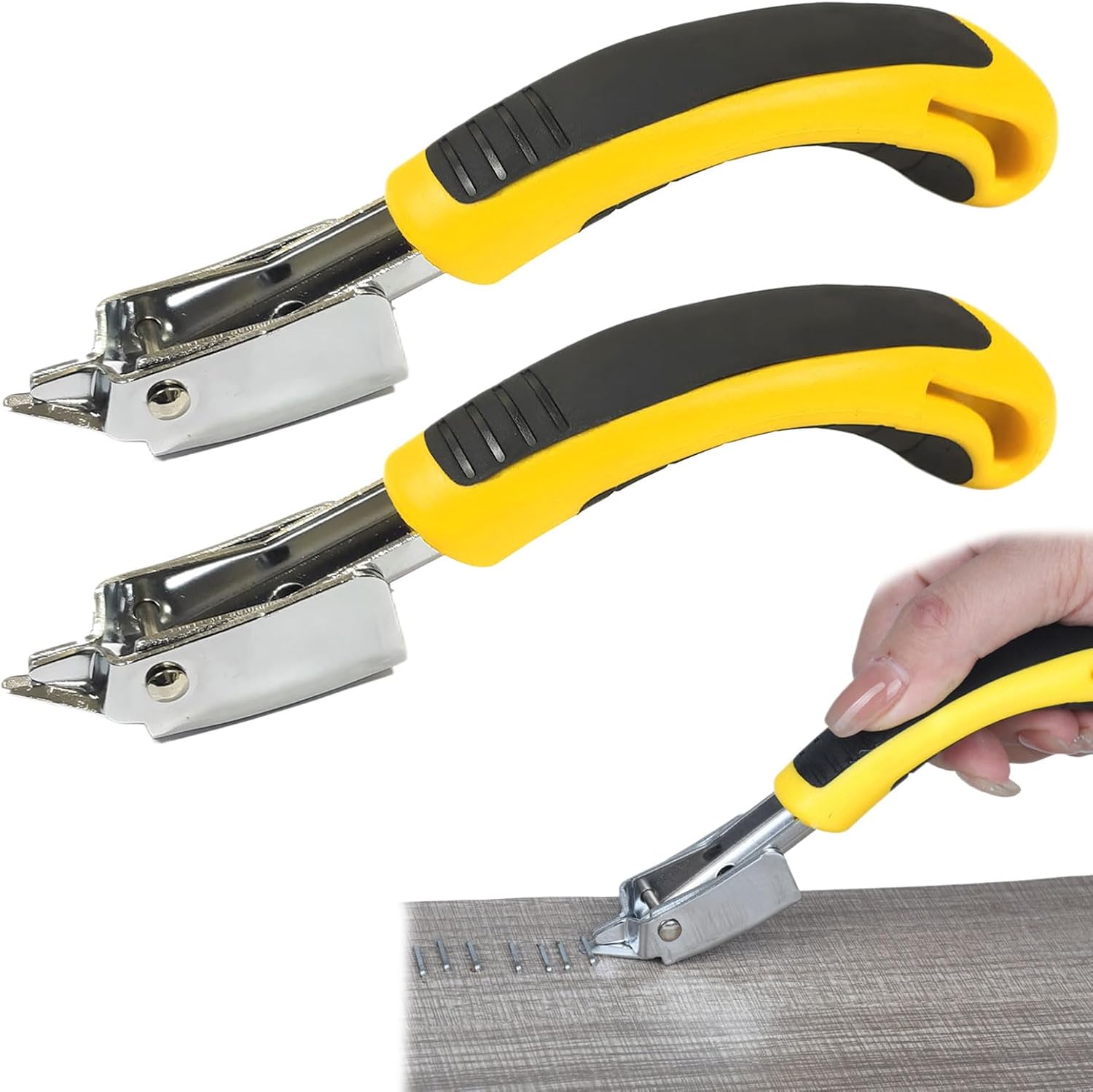 Staple Remover,2 Pcs Staple Puller Tool,Heavy Duty Staple Remover Tool