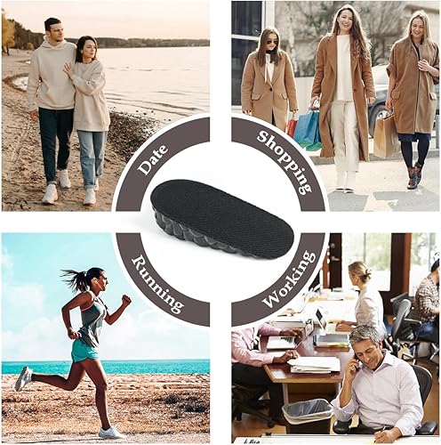 Miniatura 5 de Plantillas de aumento de altura para zapatos de cojín más alto, elevación del talón para discrepancias de longitud de pierna hombres y mujeres,