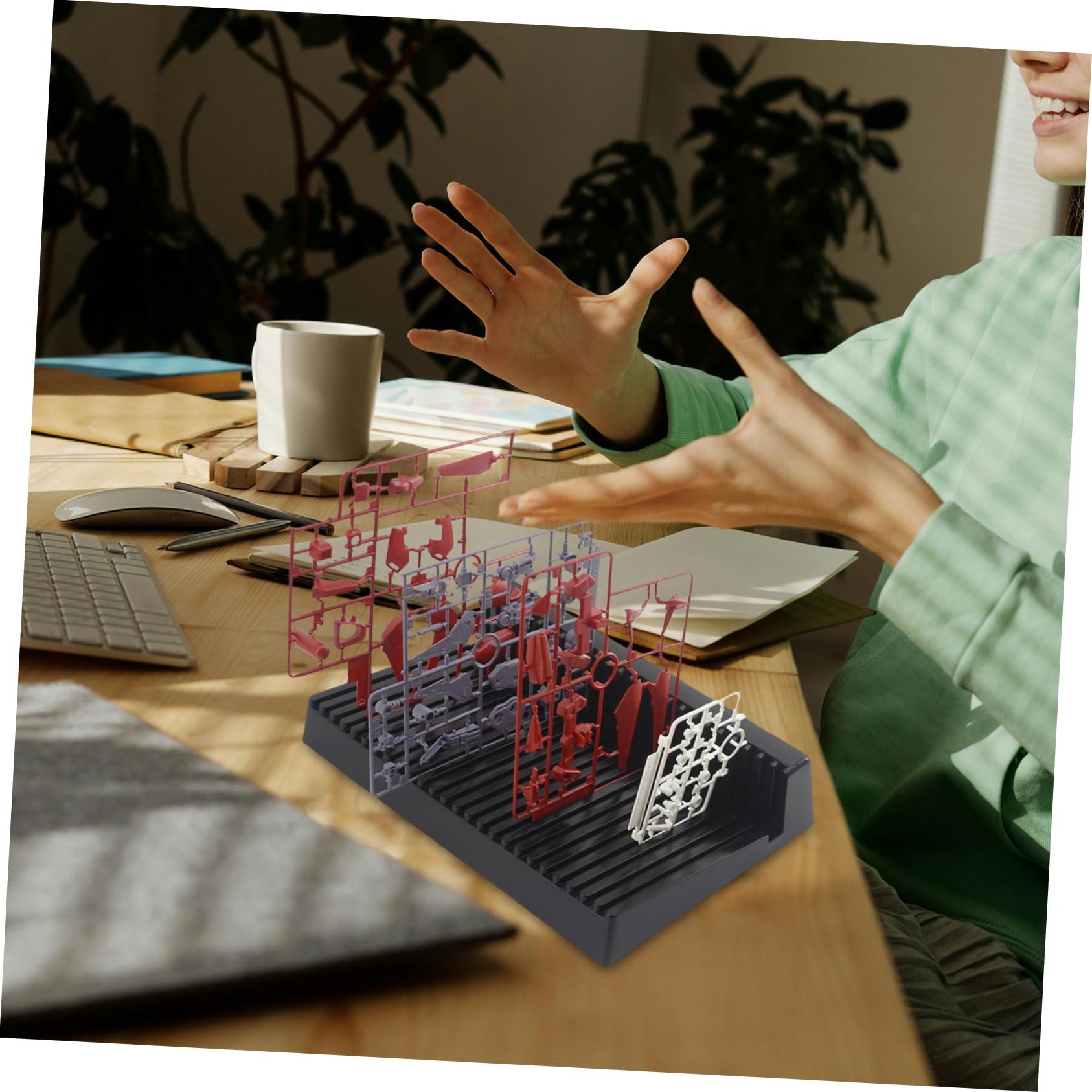 Étagère De Rangement Plastique Pour Modèles Support Multifonctionnel Pour Pièces De Modélisme Compatible Avec Pour Organisation Et Assemblage Professionnel Des Outils