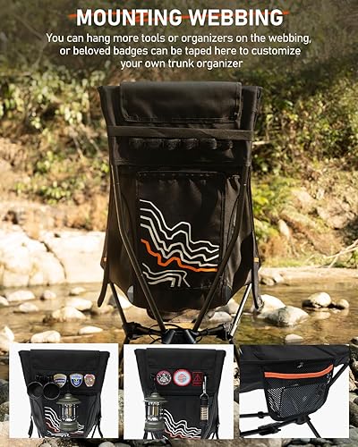 Miniatura 5 de NOVSIGHT Silla de camping  Sillas de campamento portátiles ligeras con respaldo alto y reposacabezas transpirable, sillas de camping plegables al