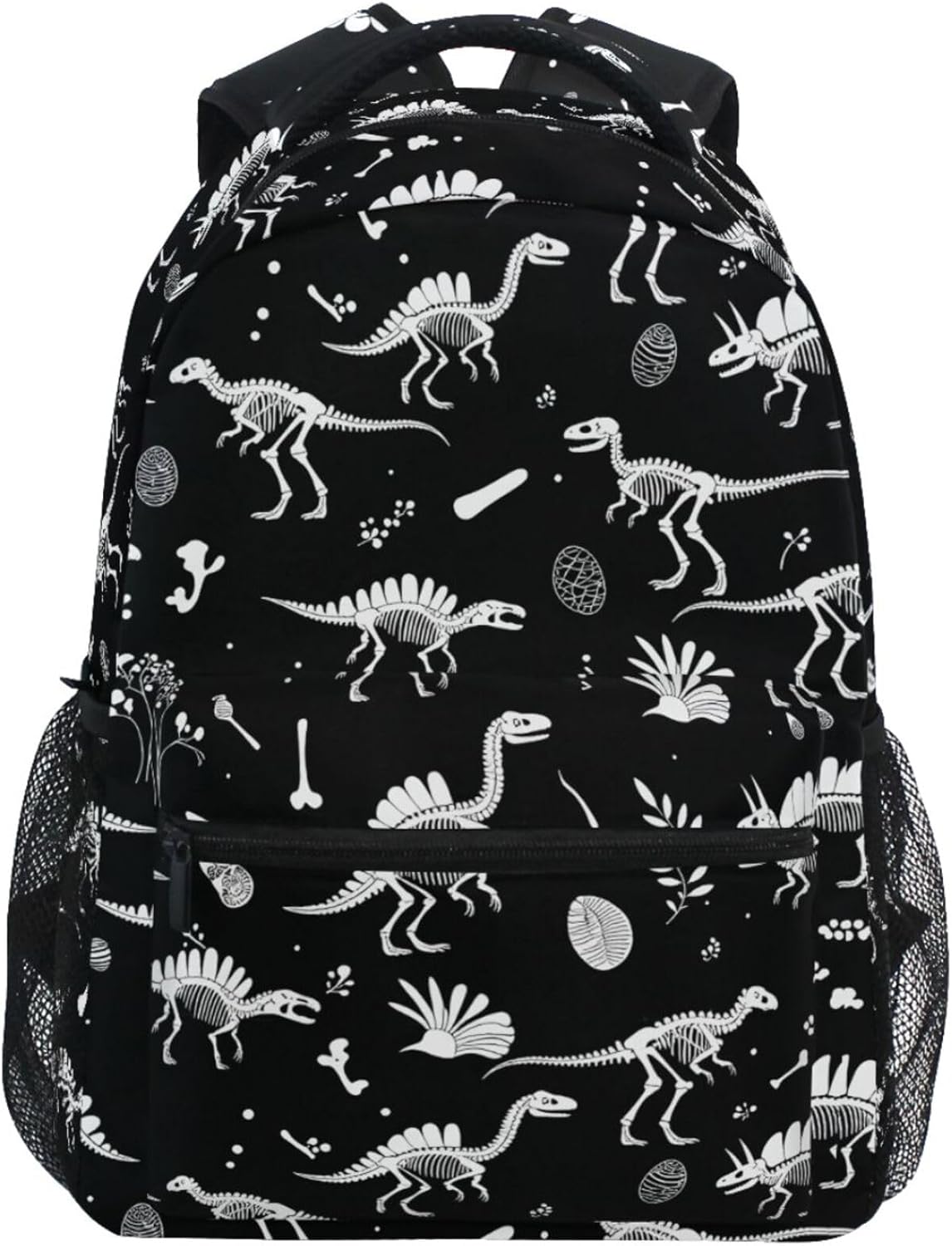 Dinosaurs Skeleton Camouflager Backpacks for Kids Boys Dino Pattern School Book Bag Animals Computer Casual Laptop Backpack Travel Hiking Camping Daypack