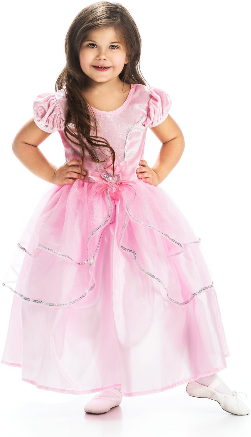 Little Adventures Royal Pink Princess Dress Up Costume for Girls