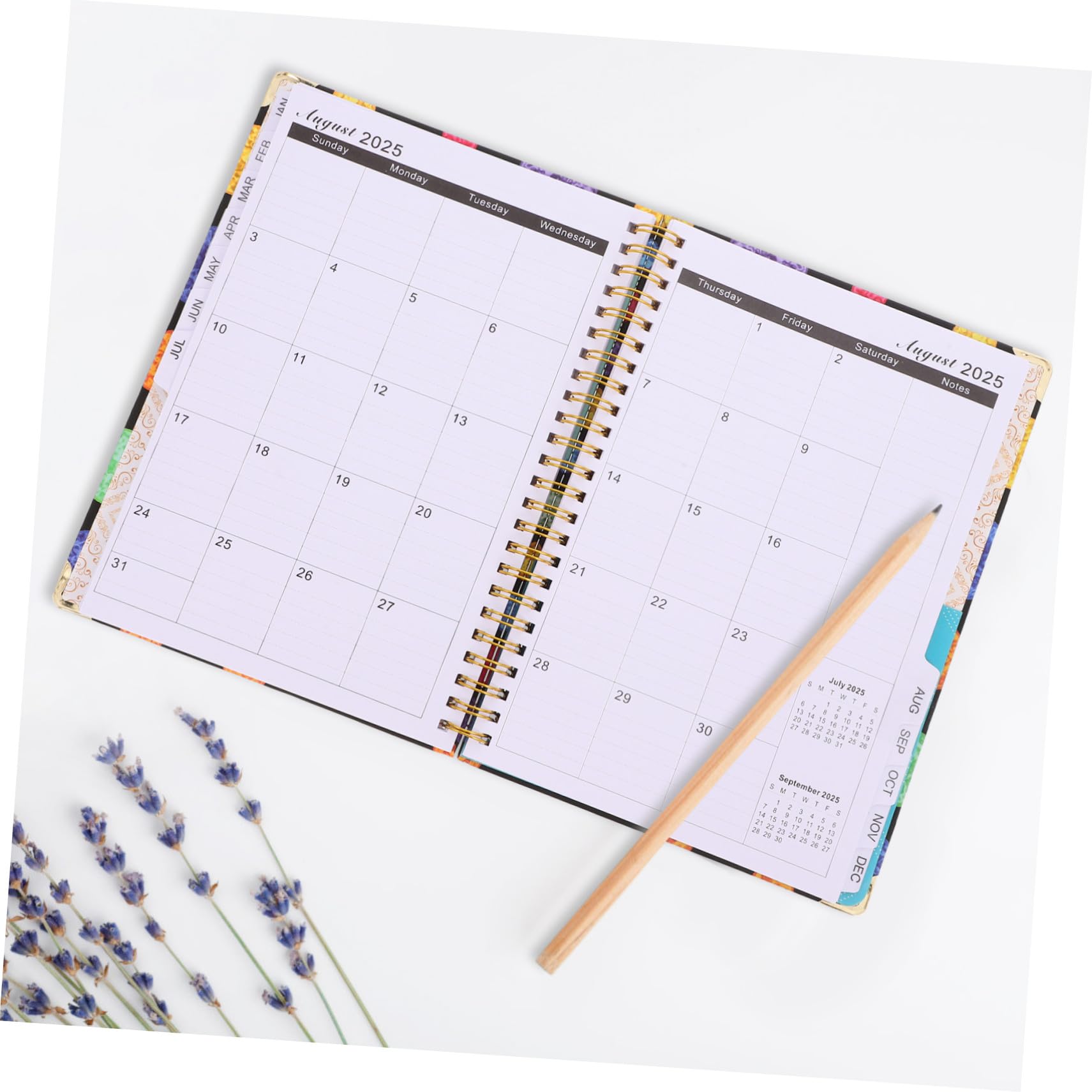 3 Stück Planer Spiralnotizbuch Tagesagenda Stundenplaner für Schule Büro Zuhause Blatt Blaue Himmel Akademischer Lehrerplaner Terminkalender Wochenplaner