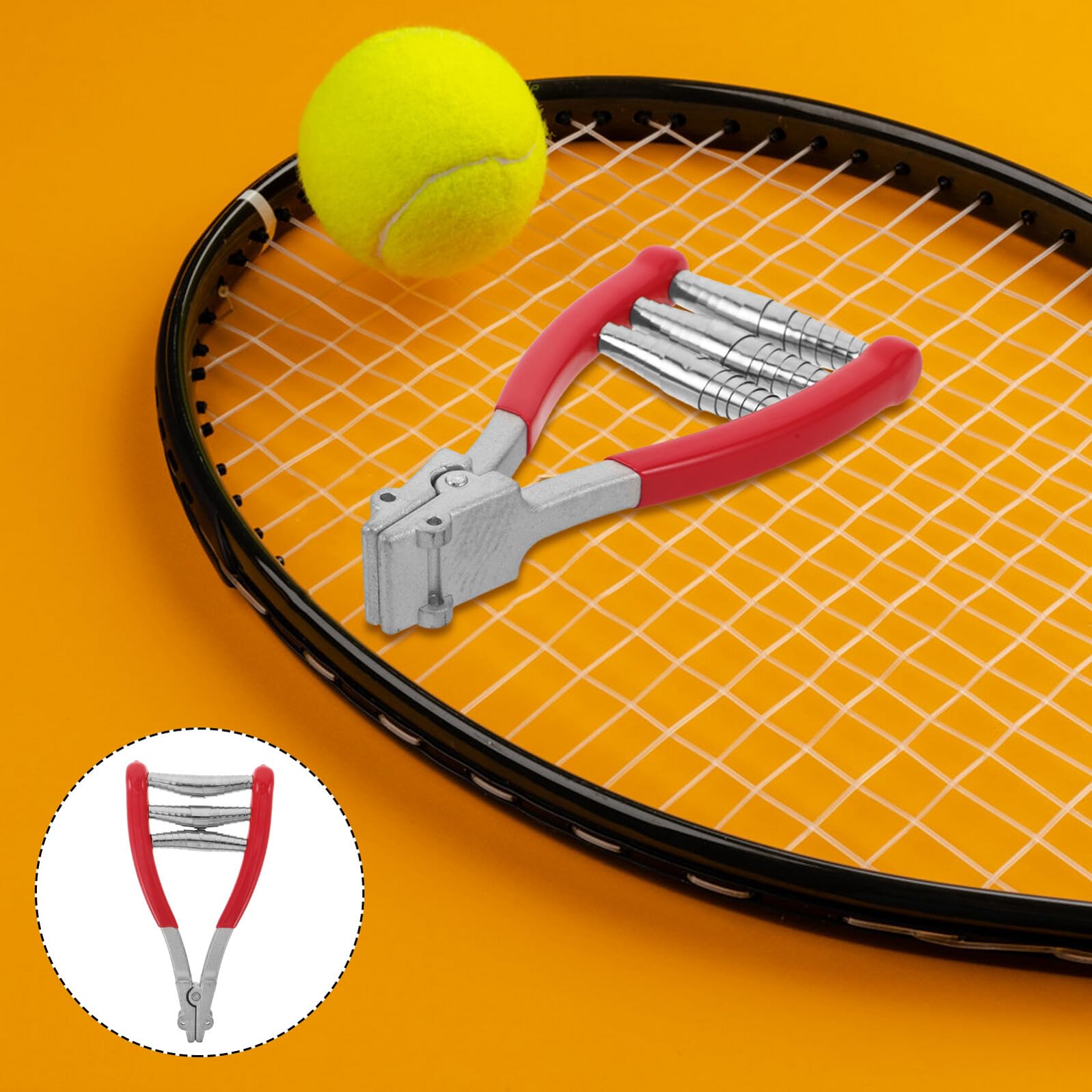 ifundom Macchina per Incordatura Racchetta Tennis Portatile, Lega di Zinco