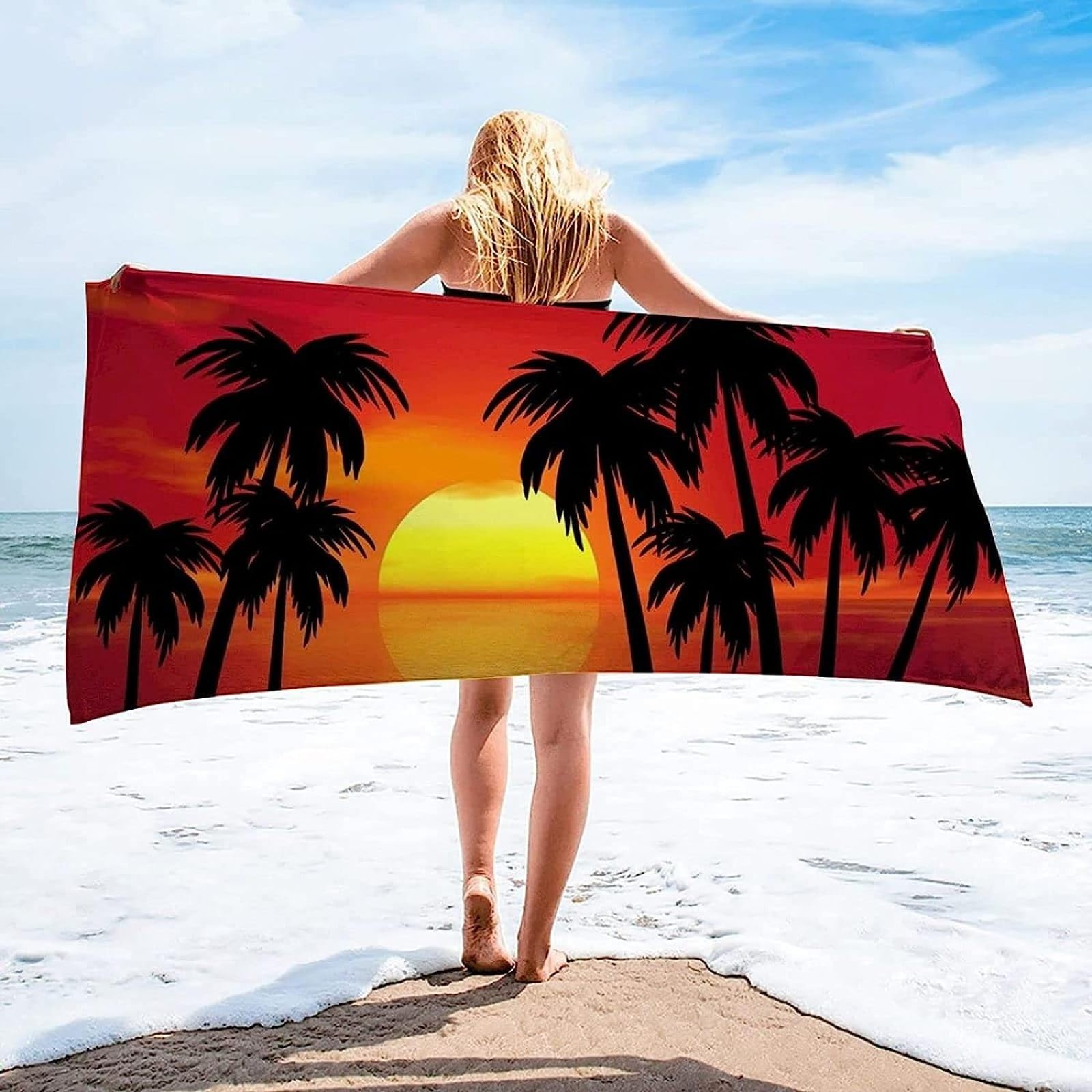 Sneldrogende handdoek bedrukken - Full colour druk – Relatiegeschenken bedrukken