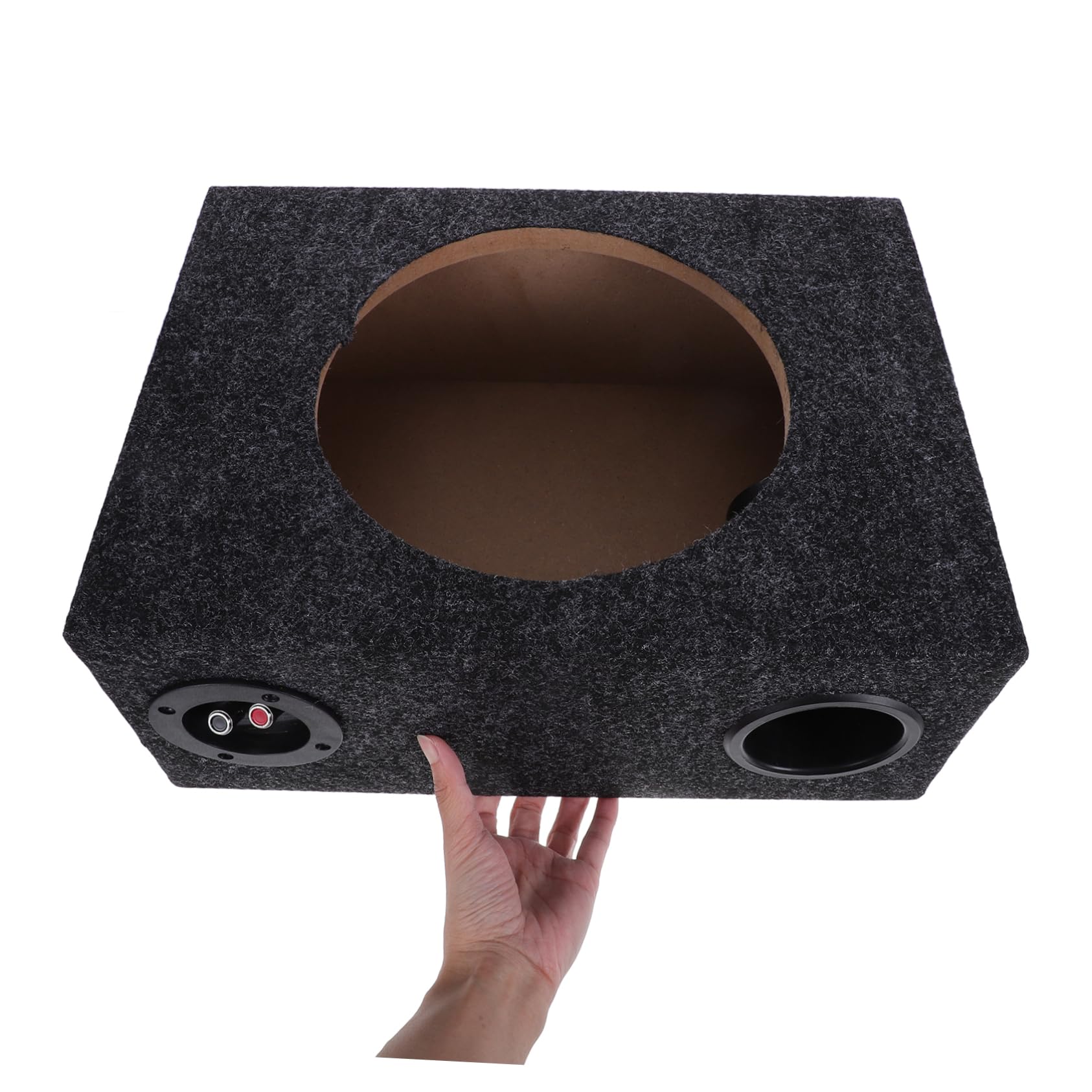 Vaguelly Box Cassa in Legno e Abs Auto da 10 Pollici per Subwoofer prodotti Design Sottile e Installazione Semplice per Integrazione negli Interni del Veicolo