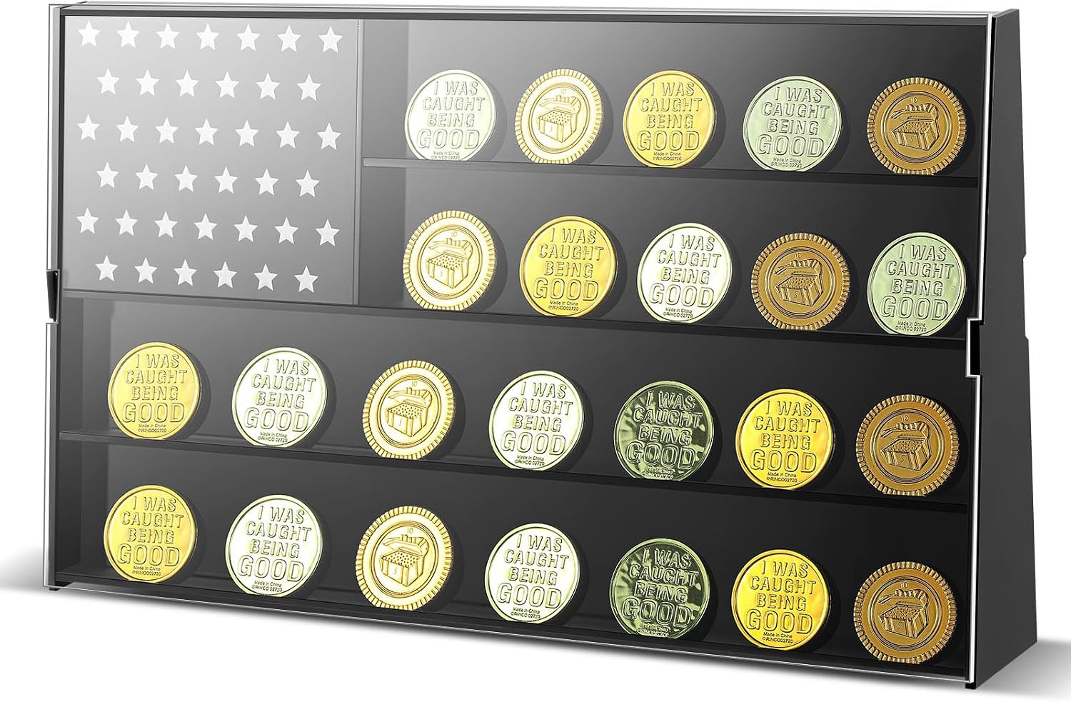 Retail Coin Set Display Racks Amazon.com: Marsui Challenge Coin Display Case Military 24 Coins Holder ...