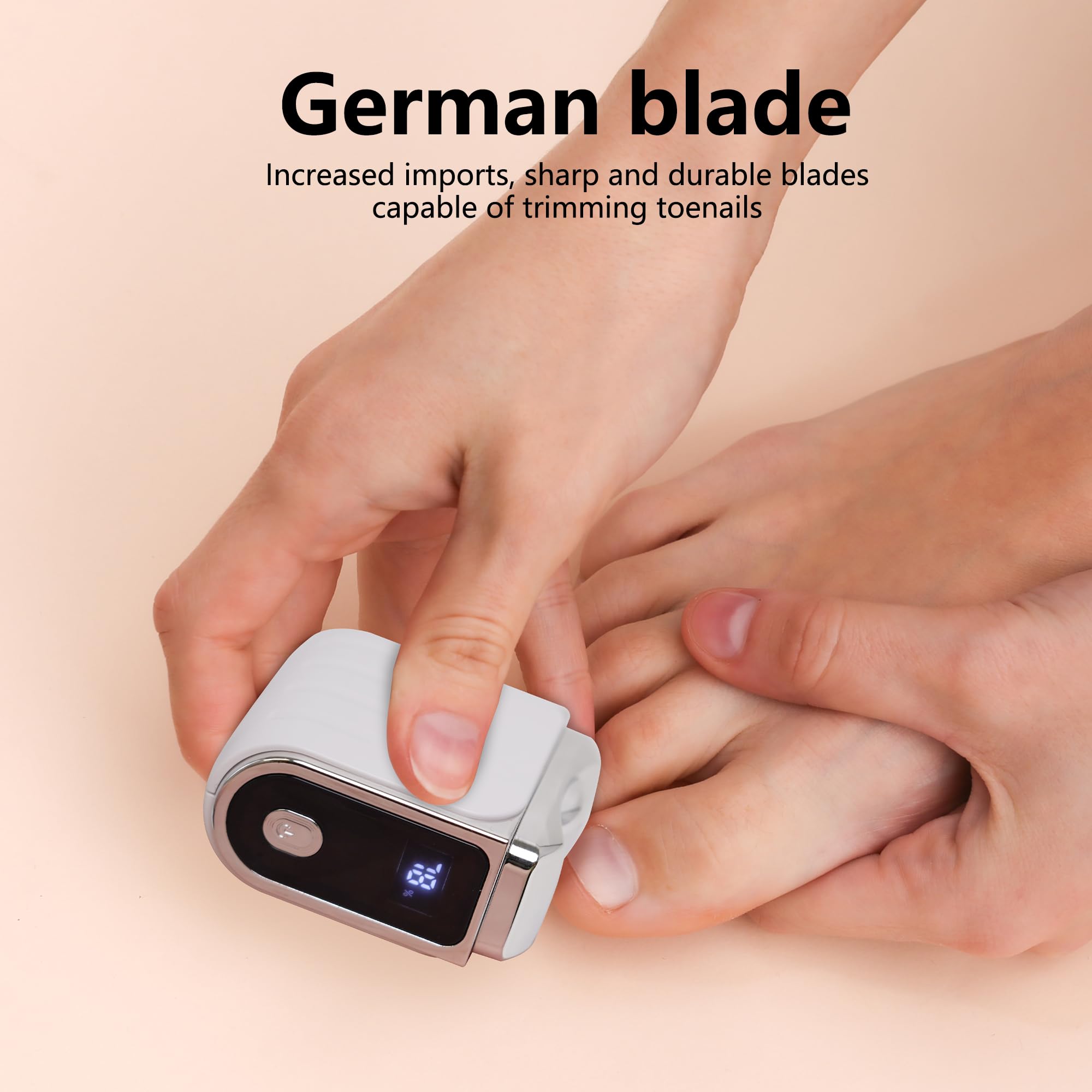 Best Friends Cortaúñas eléctrico con pantalla digital, 3 velocidades, cubierta magnética, hoja de aleación alemana, seguro y fácil de usar, cortaúñas automático para adultos, bebés y personas mayores