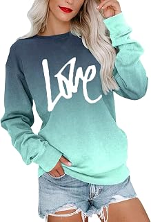 Valentine's Day Casual Blouse Shirt Loose Long Shirt T-Shirt Off Shoulder T-Shirt Casual Loose T-Shirt Oversized T-Shirt Casual Long Sleeve Shirt Top Tops