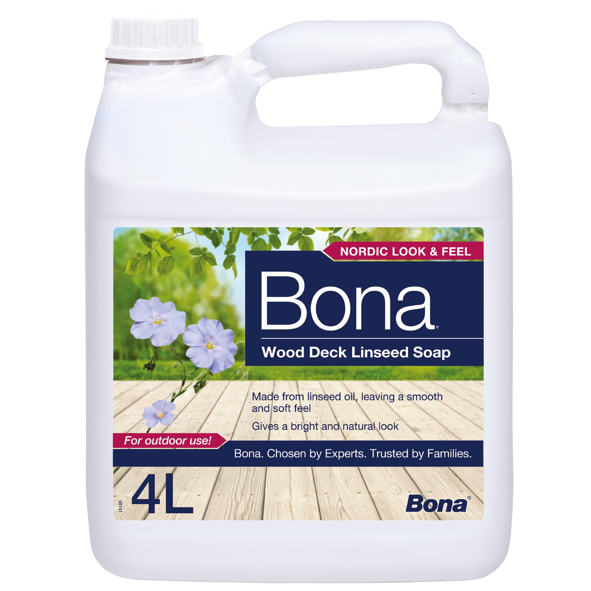 Savon à l’huile de lin Bona pour terrasses en bois