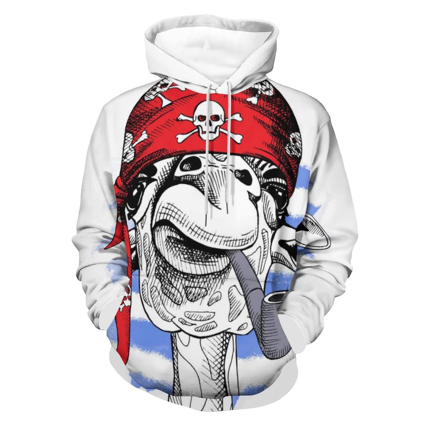 Sweat Girafe Fumante au Design Graphique Original avec Capuche - 8