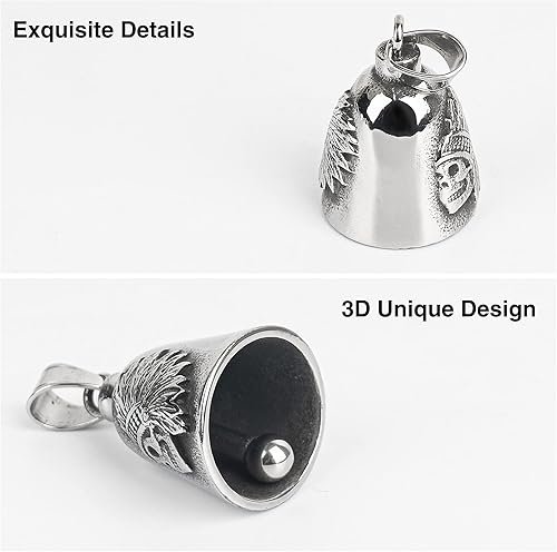 Miniatura 3 de Campana de calavera india para la suerte, accesorio de decoración para regalos