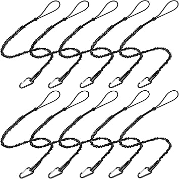 BESNIN Tool Lanyard 30 Ib Weight Limit 10pcs Safety Lanyard Adjustable Loop End for Working Tools