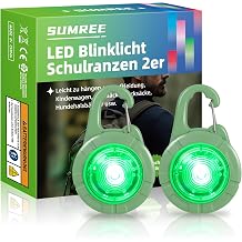 Dog Collar Light, Rechargeable Dog Lights 2 Pack, Safety lights suitable for backpacks, schoolbags, clothing, children's cars, and pet collarsGreen