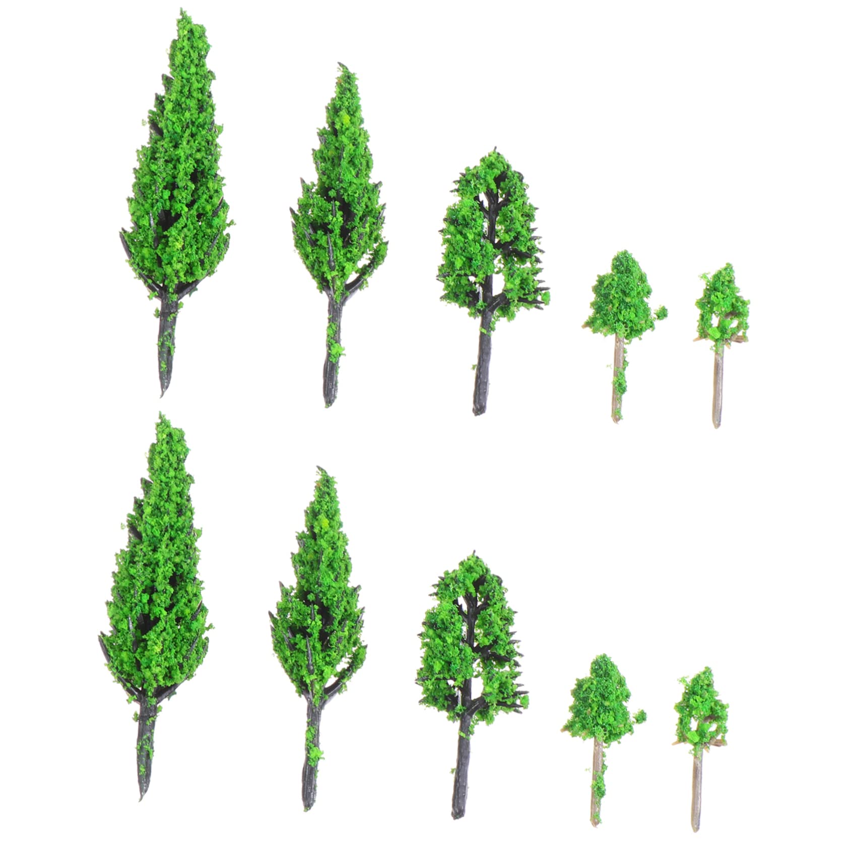 50 Stück Modellbäume – Je 4 Cm Hoch, Aus Kunststoff & Harz, Für Diorama & Modellbau