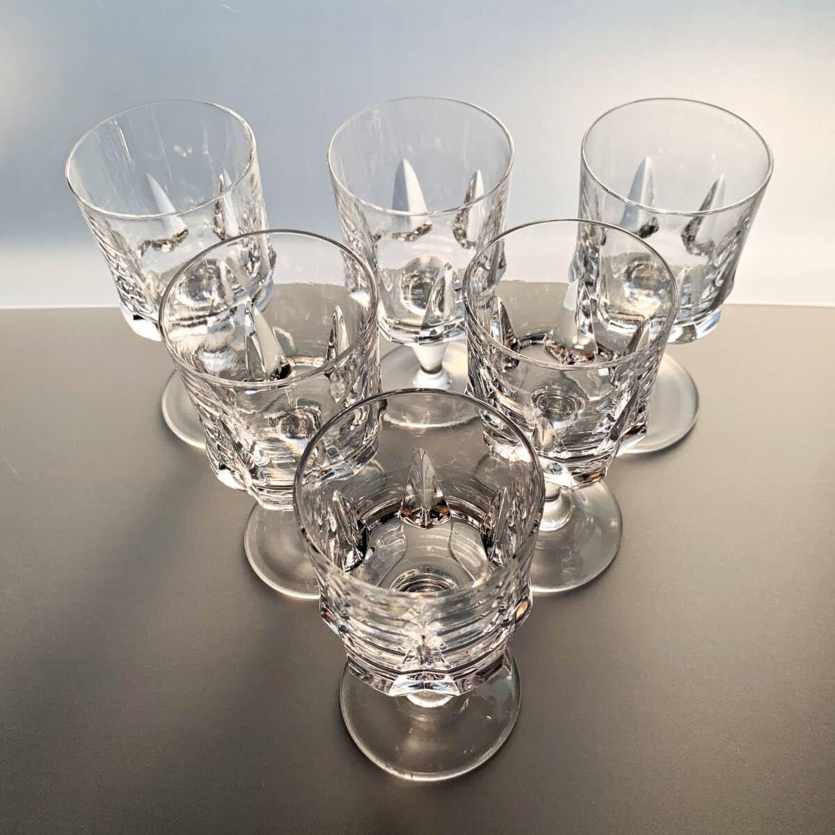 Amazon.co.jp: フランス アンティーク ワイン グラス 6客 セット