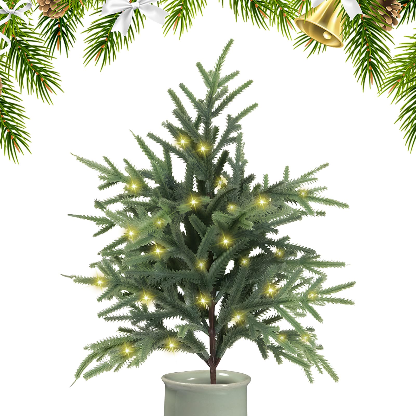 Branches de pin artificielles pour decorer sans perdre d'aiguilles exterieur et interieur