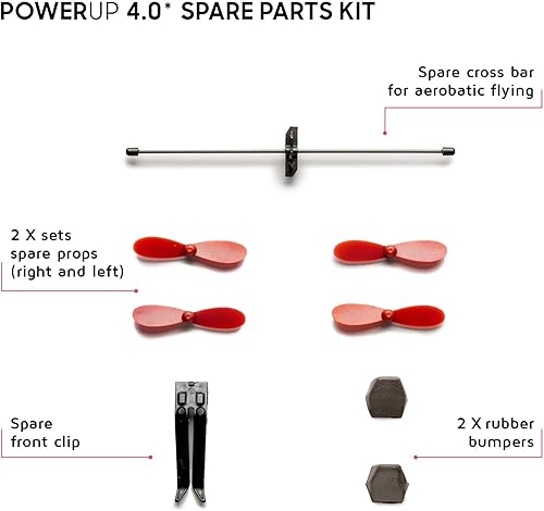 Miniatura 2 de POWERUP Kit de piezas de repuesto 4.0 - Piezas adicionales para el kit de avión de papel 4.0 Flying Smartphone.