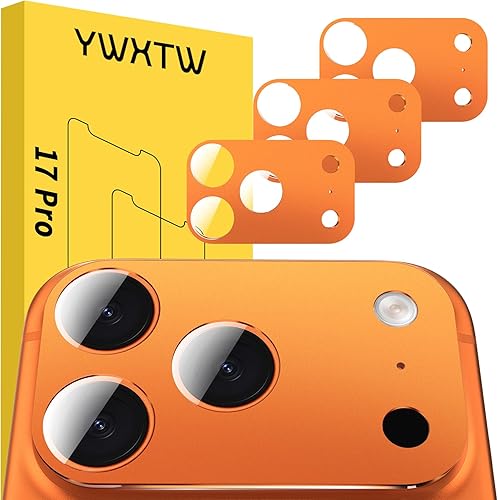 Miniatura 32 de YWXTW Protector de lente de cámara para iPhone 17 Pro, cobertura completa, protector de pantalla de lente de vidrio templado para iPhone 17 Pro