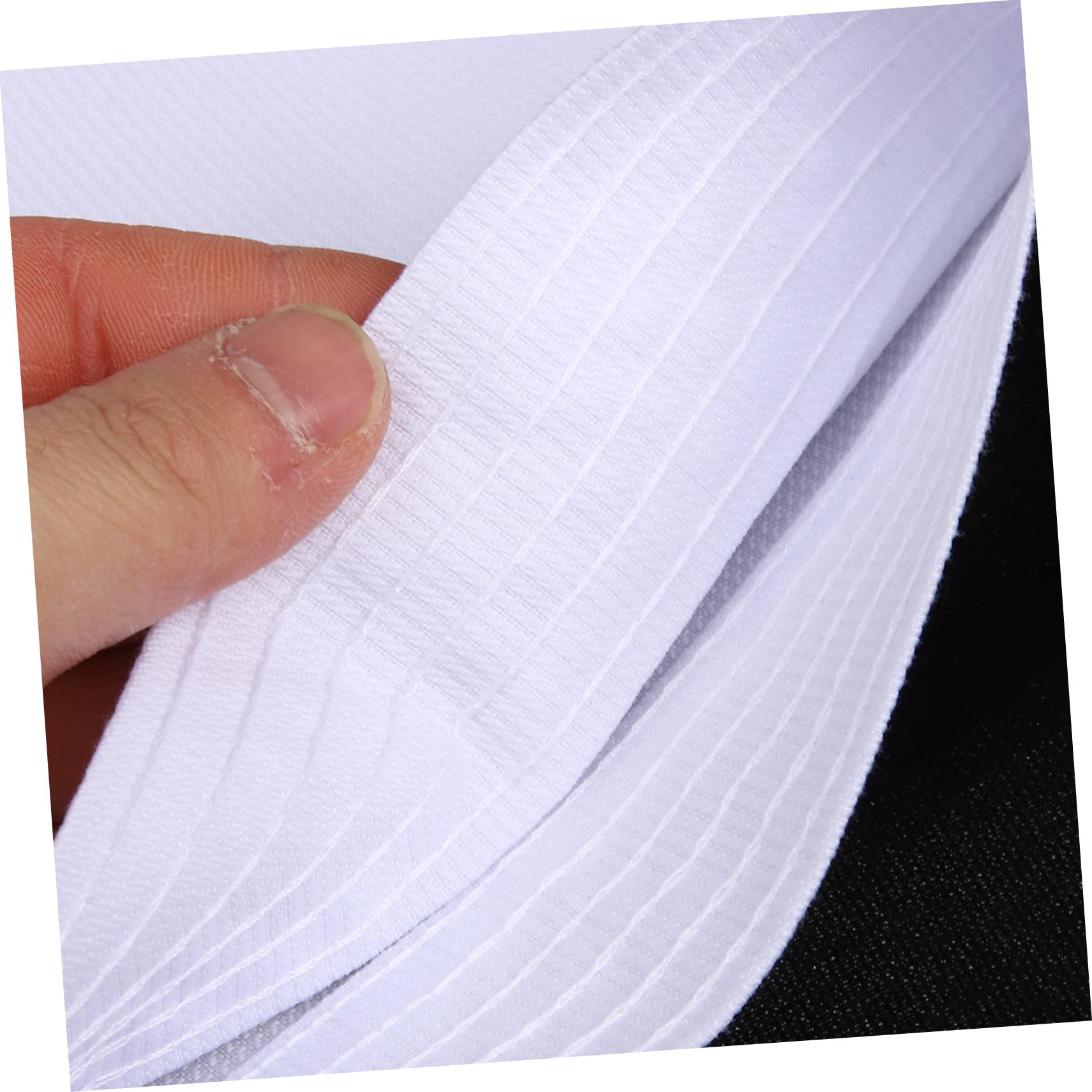 PACKOVE Uniforme di Karate Cinghie Ansimare Costume Sportivo Costume da Karatè Pastiglie Costume da Body Tuta da Sudore Cintura Guanti Costume da Fitness Cotone Poliestere Bianca