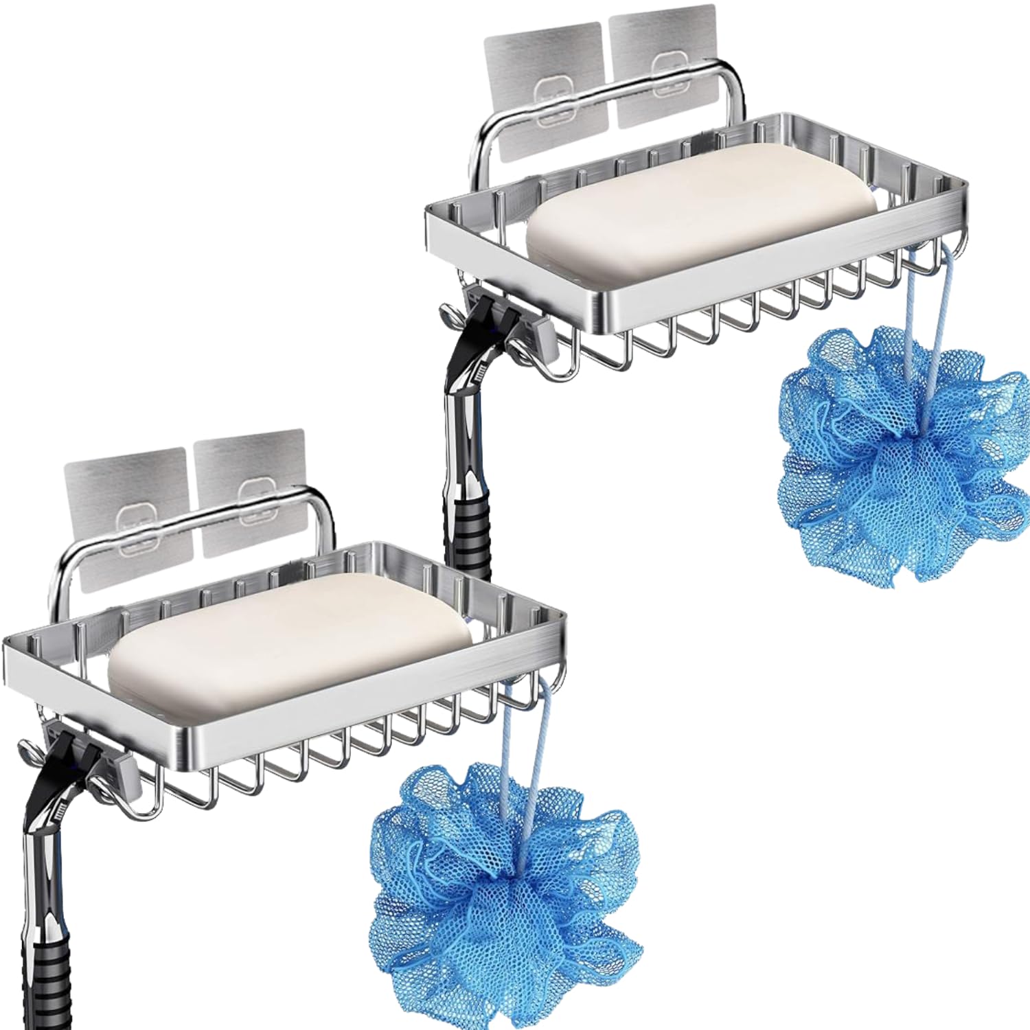 See full amazon price history chart for YUMUN Stainless Steel 2 Pcs Soap Dish Holder No Drill Wall Mounted Draining Soap Razor Saver For Bathroom Tile - Rectangle Bar Soapdish With Perforation - (Silver, 2) YUMUN Stainless Steel 2 Pcs Soap Dish Holder No Drill Wall Mounted Draining Soap Razor Saver For Bathroom Tile - Rectangle Bar Soapdish With Perforation - (Silver, 2) (B0CV1FLQFR) Amazon Price History, Amazon Price Tracker