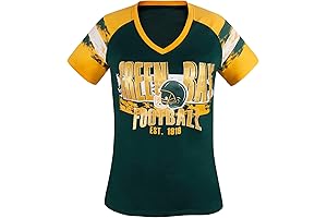 Women's Green Bay Packers Logo V-Neck Raglan