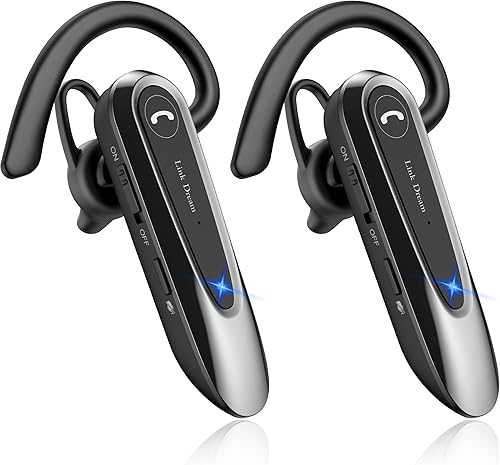 Miniatura 9 de Link Dream Auricular Bluetooth inalámbrico CVC8.0 para teléfono celular, micrófono dual, cancelación de ruido, manos libres, auricular para teléfono