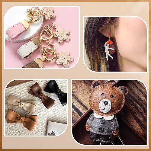 Miniatura 6 de 12 hojas de cuero sintético, hojas de piel sintética de 8 x 12 pulgadas, material de piel sintética para bricolaje, fabricación de bolsas,