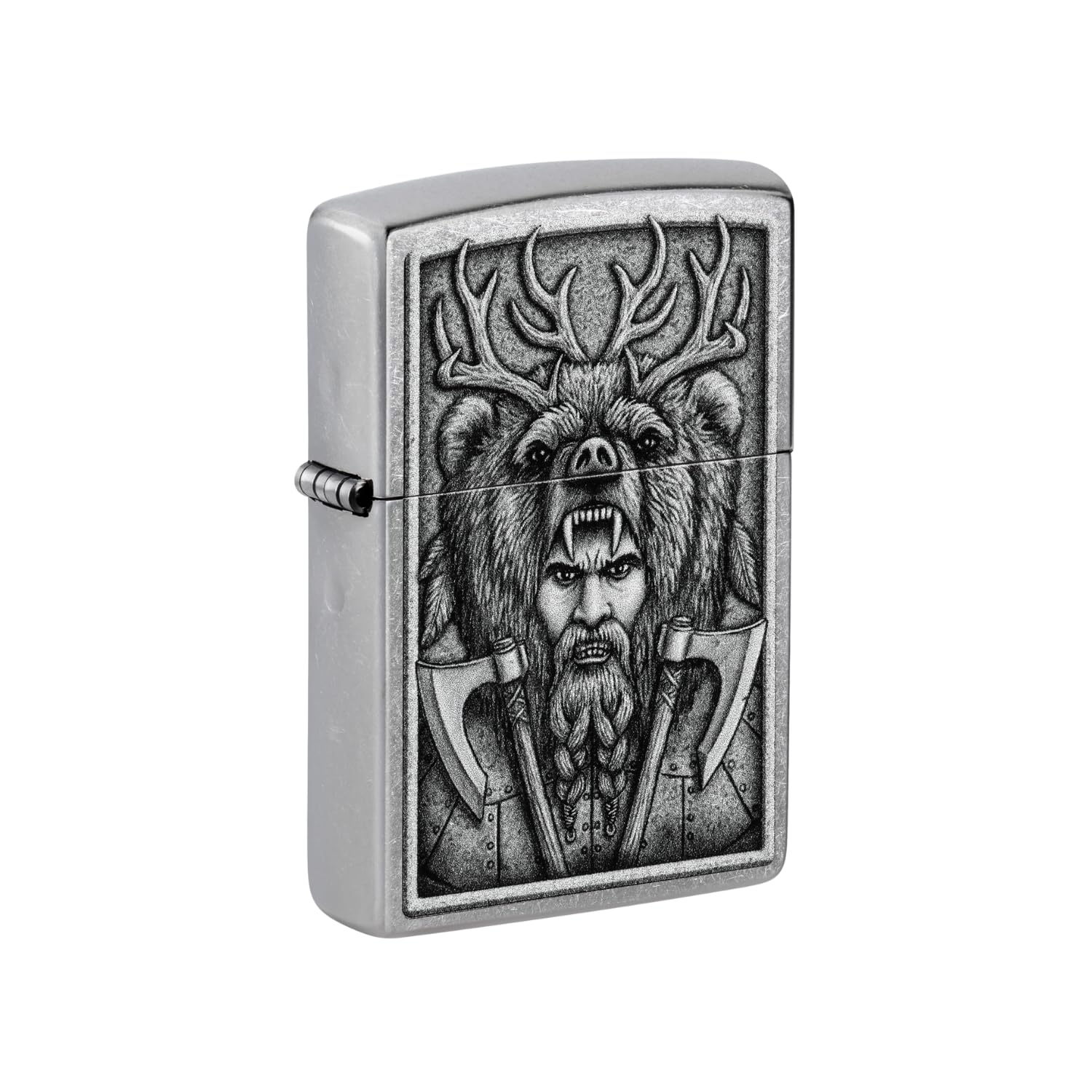 Zippo Barbarian Design Street Chrome Pocket Lighter