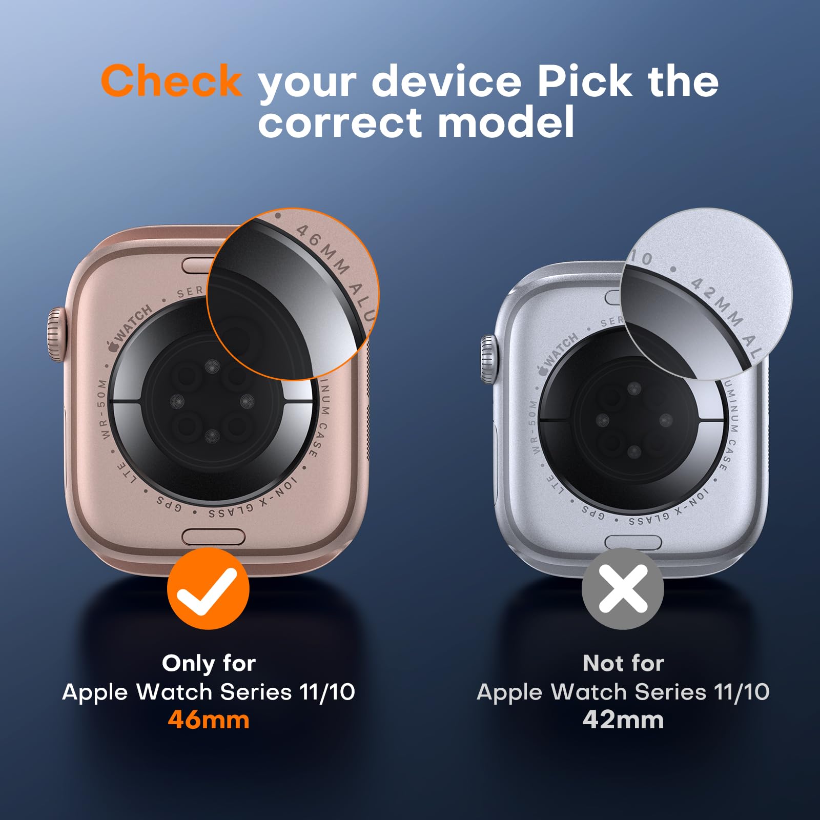 TOCOL 8 Pezzi Pellicola Protettiva per Apple Watch Serie 11 10 46mm, Pellicola in TPU Flessibile Anti-Graffi, Trasparente HD e Senza Bolle Protezione Schermo per Apple Watch 46mm