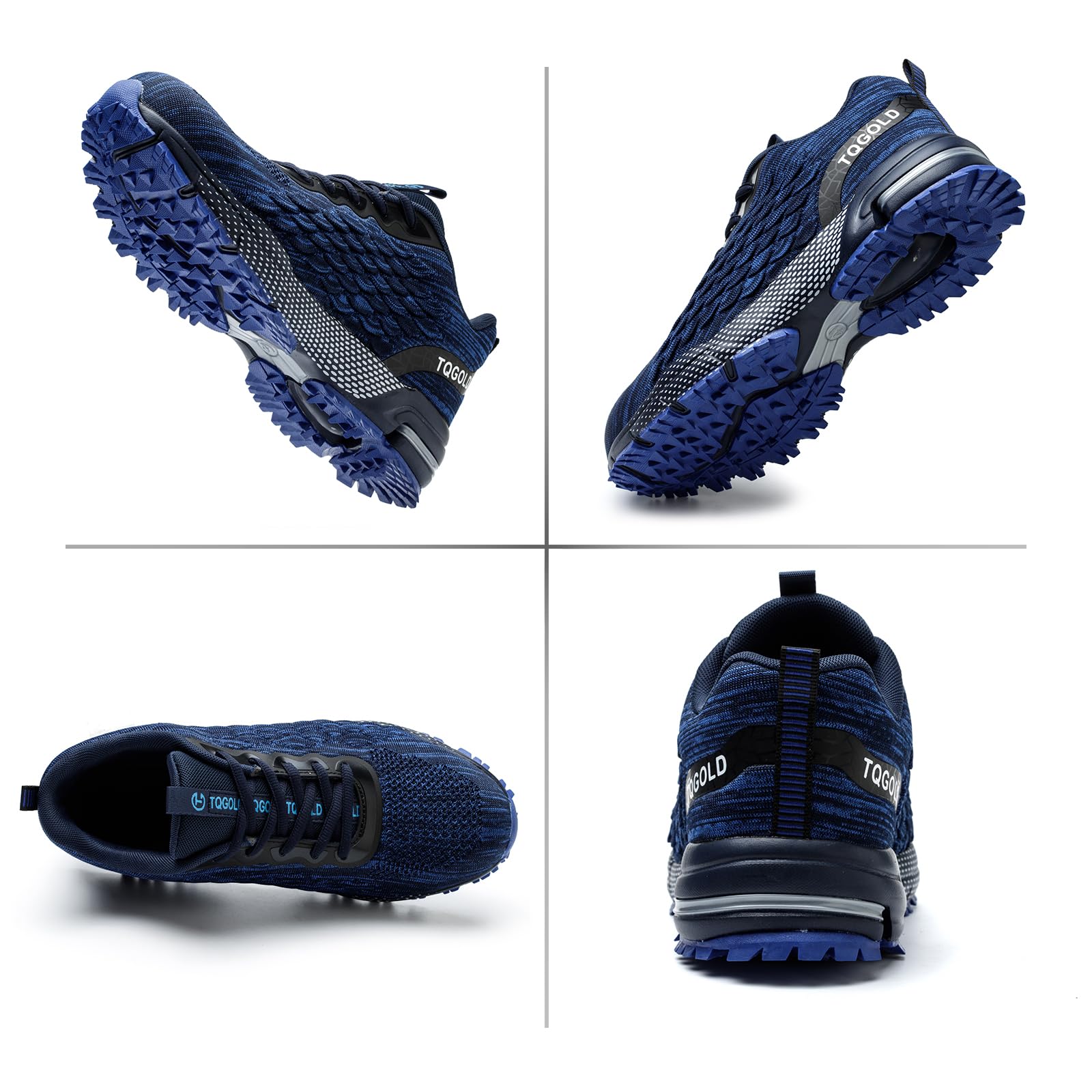 TQGOLD Scarpe Antinfortunistiche Uomo Leggere Comodo Donna Scarpe da Lavoro con Punta in Acciaio Ammortizzazione Traspiranti Antiscivolo Scarpe Protettive Industriali