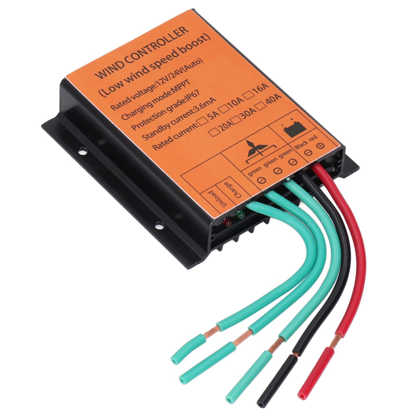 MPPT Windladeregler 12V 24V 300W-1000W Step-Up 16A PWM Für Windkraftanlagen Batterieladung Effiziente Wärmeableitung Automatische Spannungsanpassung