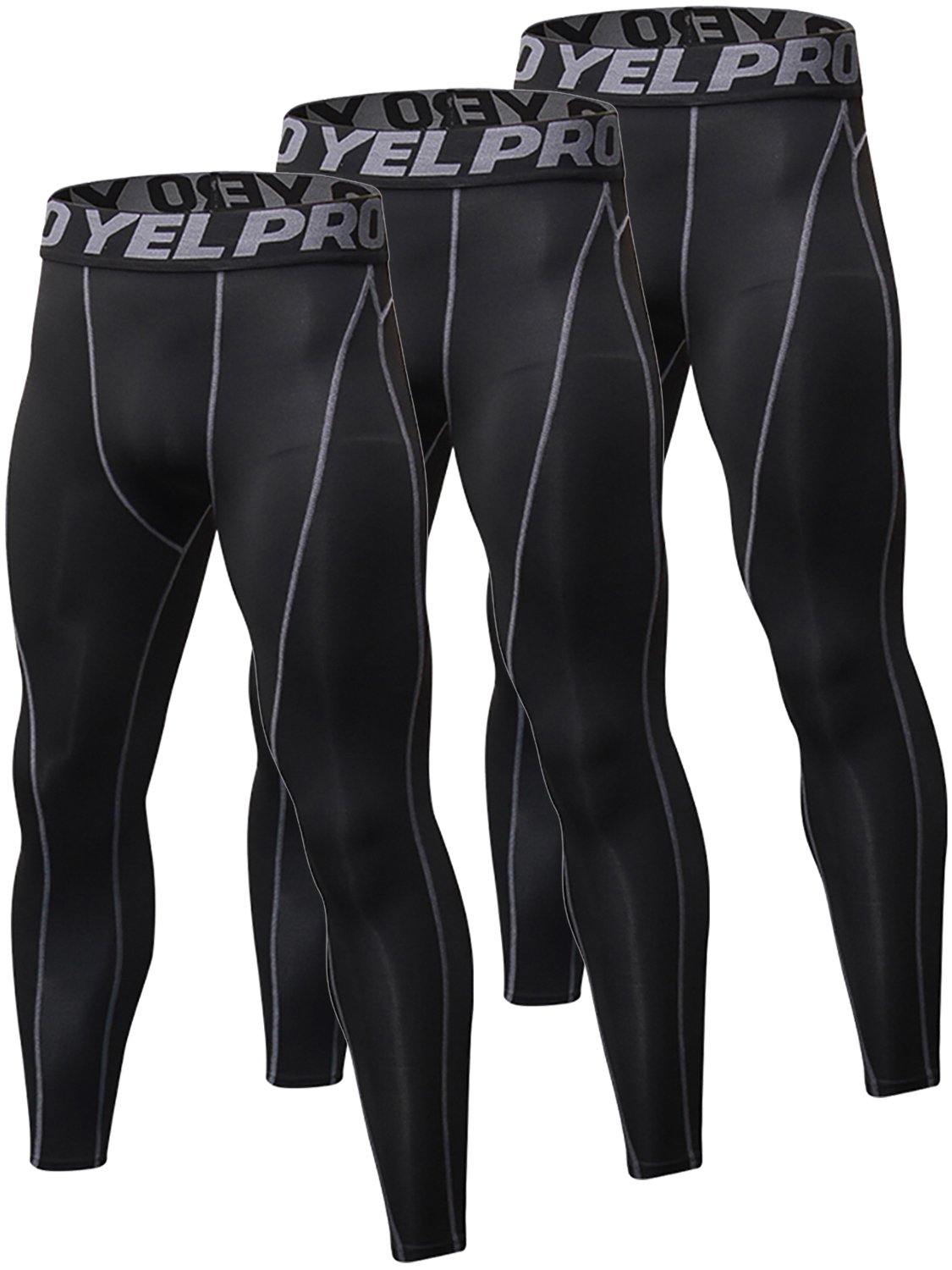 Yuerlian Men's Compression Pants Cool Dry Baselayer Tights Leggings