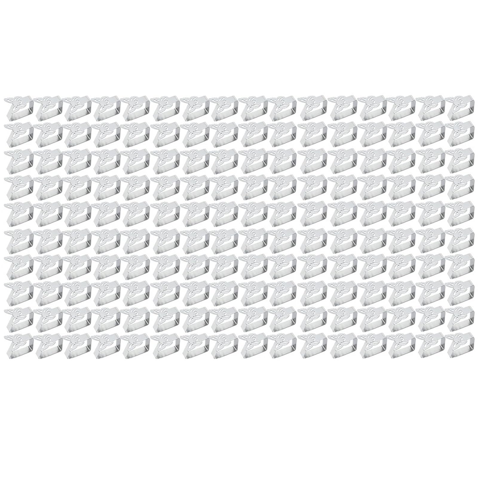 Ferma Tovaglia da Tavola Clip for tovaglia Morsetti in Acciaio Inossidabile Supporto da Tavolo for la Decorazione della Copertura for Picnic sul lungomare di Feste(Style 02-160PCS)