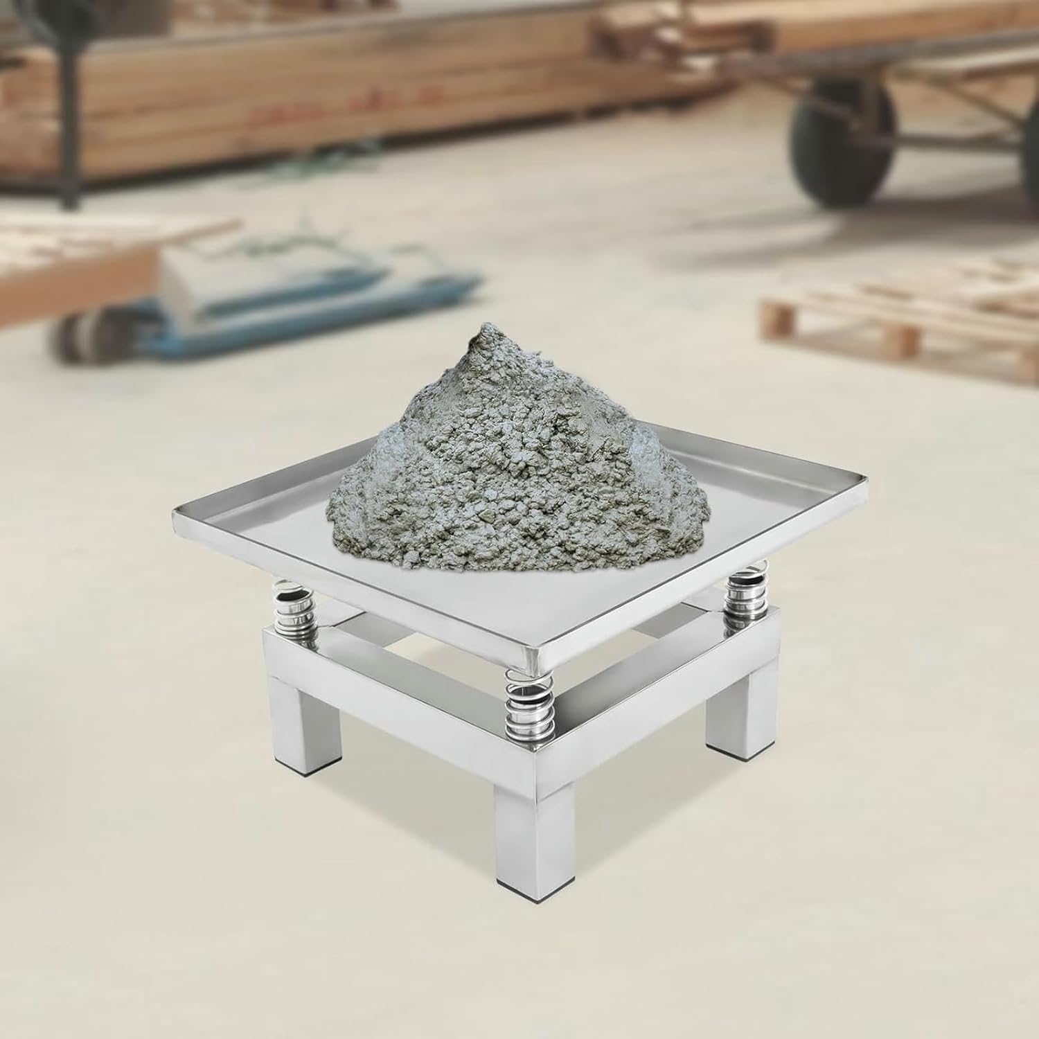 Concrete Vibrating Table, Vibration Test Bench Platform Stainless Steel Mini Vibration Table 110V