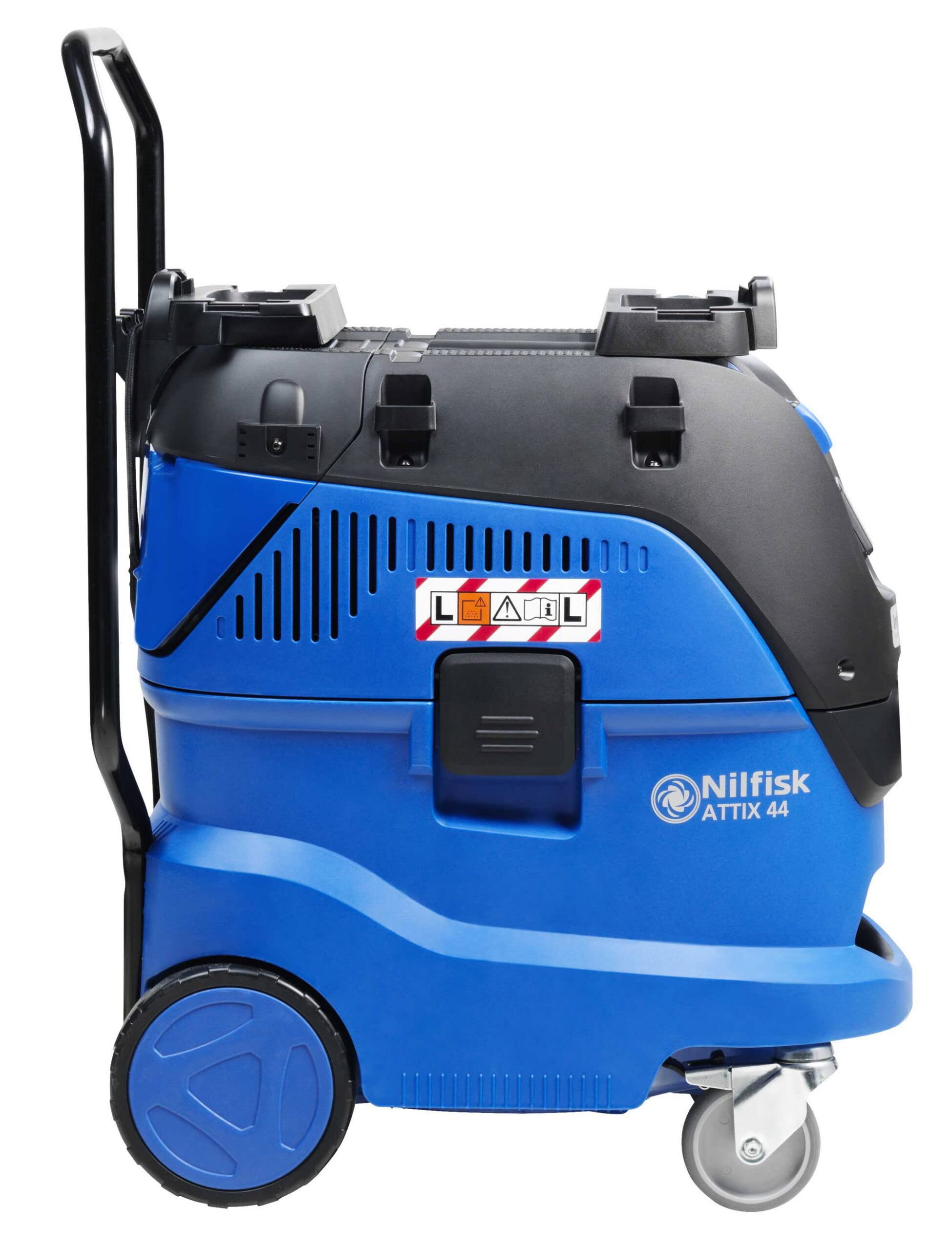 Nilfisk Nass-/Trockensauger ATTIX 44-2L IC MOBILE (1400 W, Industriesauger mit Softstart, Behälter 42 l, Kabellänge 7,5 m, Luftmenge 4500 l/min, inkl. Zubehör) 107412107