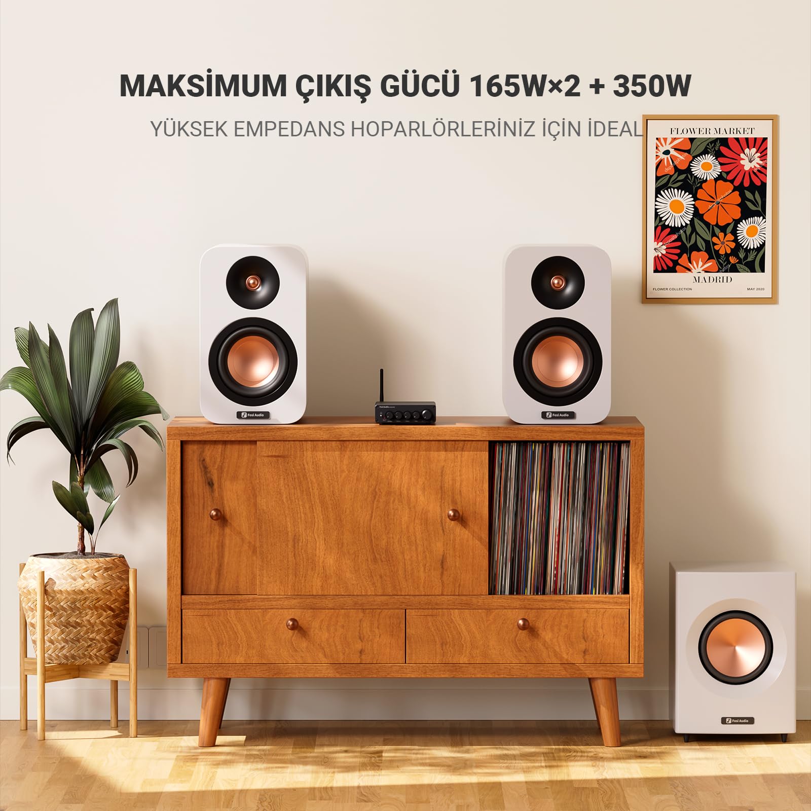 Fosi Audio BT30D Pro TPA3255 Hi-Fi Bluetooth 5.0 Stereo Ses