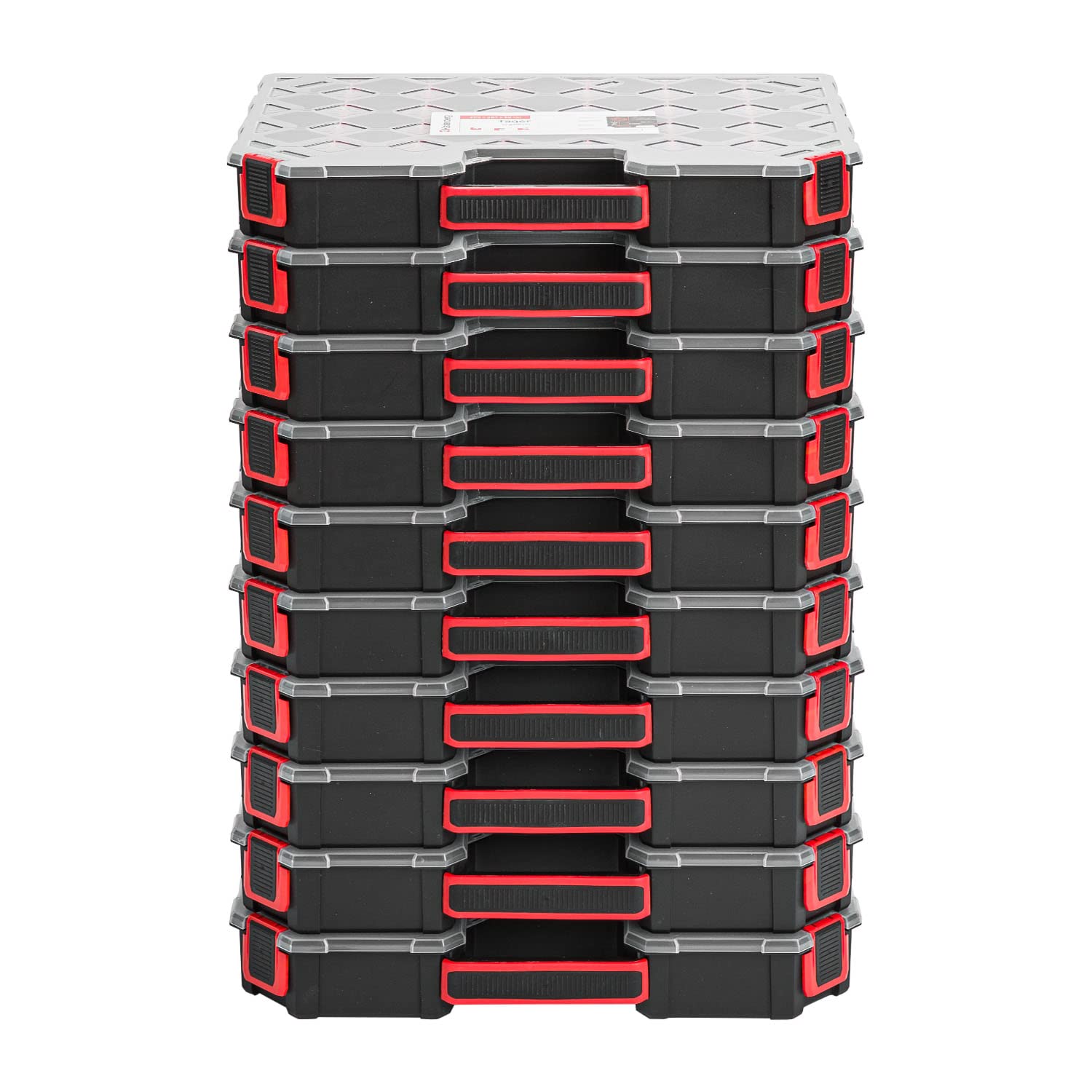 Lot De 3 Boîtes De Rangement Modulées - 284 X 390 X 60 Mm - Boîte De Rangement Avec Couvercle Transparent - Boîte De Rangement à Outils Avec Compartiments Amovibles