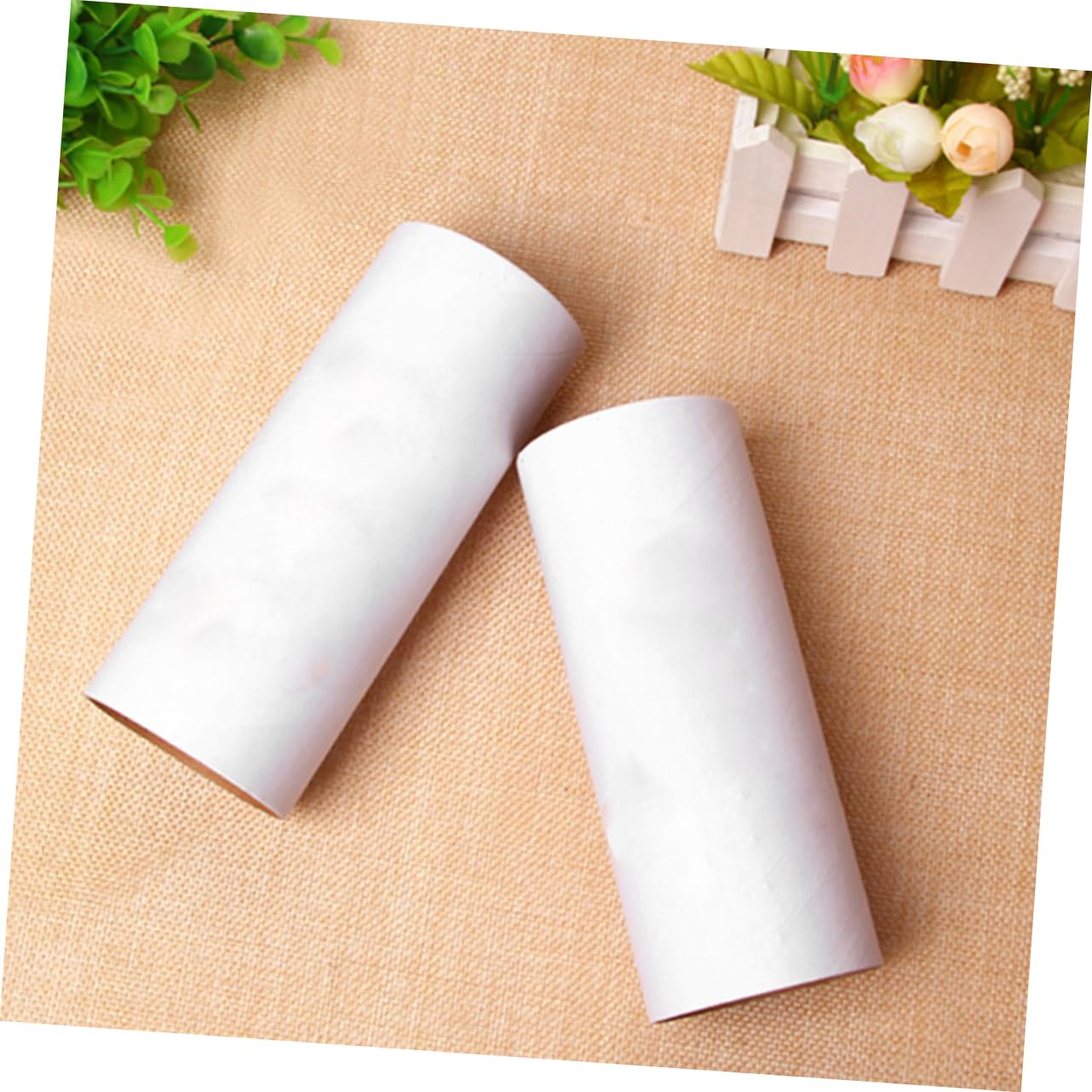 SUPVOX 24PCS Paper Mailing Tubes White Cardboard Tubes for DIY Art Projects for Drawings Posters and Paintings Storage