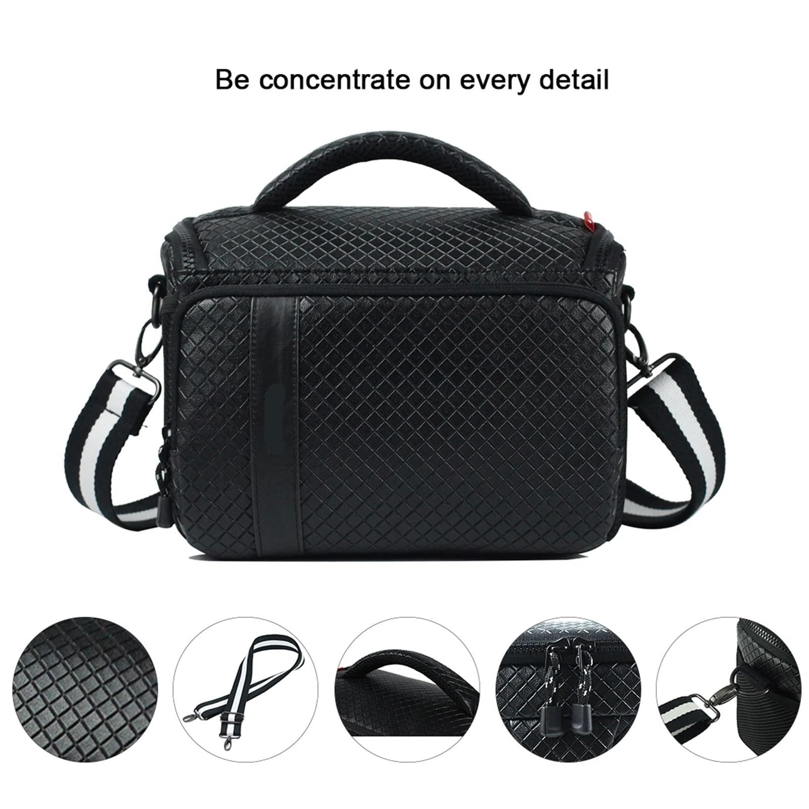 Bolsa para CáMara Bolso Impermeable y a Prueba de Golpes for cámara, Estuche Compacto for cámara con Bolso Ajustable for cámara de Hombro