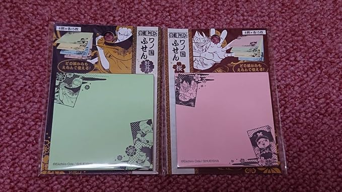 Amazon ワンピース ワノ国 ふせん 牡丹 桜 ルフィ ゾロ アニメ 萌えグッズ 通販