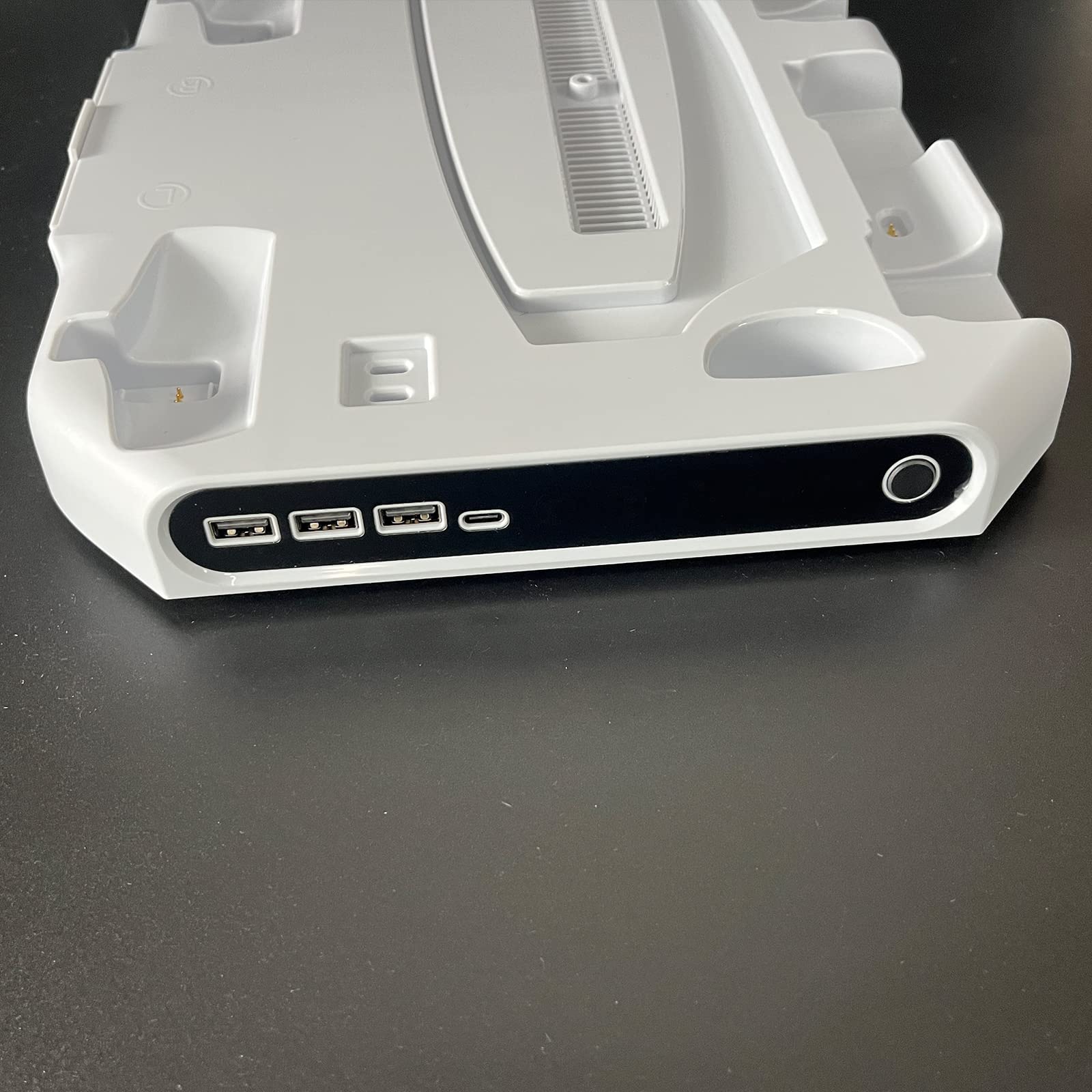 Generisch Multifunktionaler Ständer mit Lüfter, Doppel Controller Ladestation für 2, Headset Aufbewahrungshalter, Controller Ladestation mit Headset Ständer